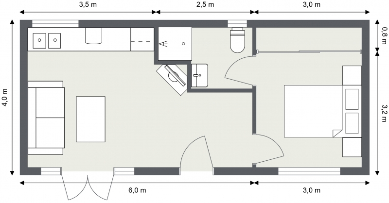 Foxglove Annexe Floor Plan