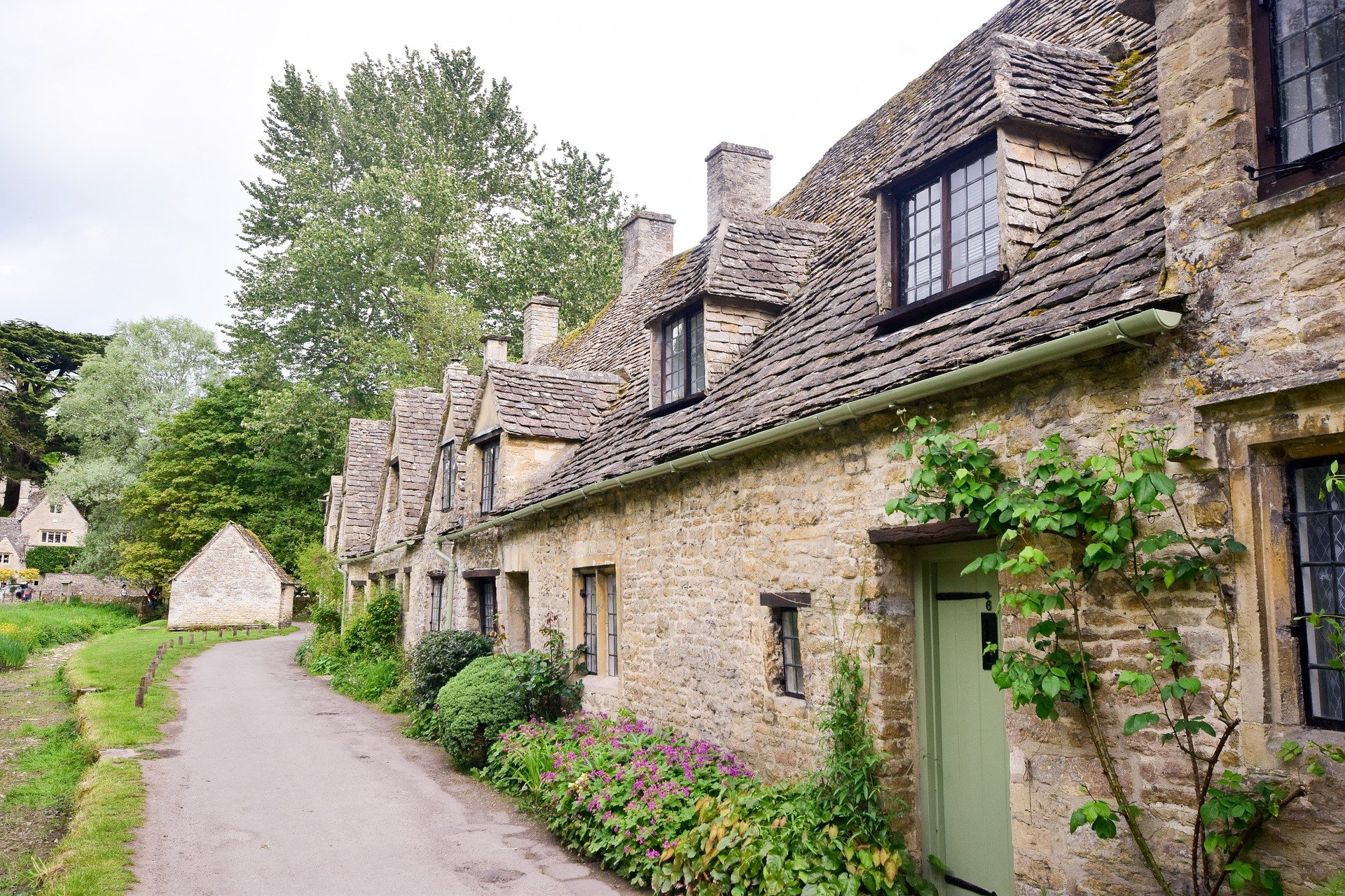 row of cottages in a conservation area
