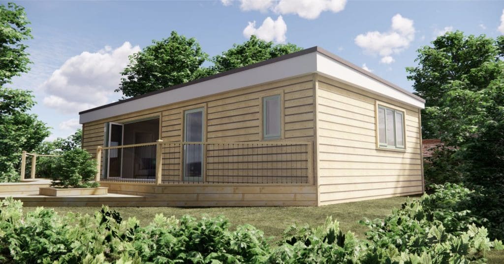 Family annexe sycamore annexe with a flat roof